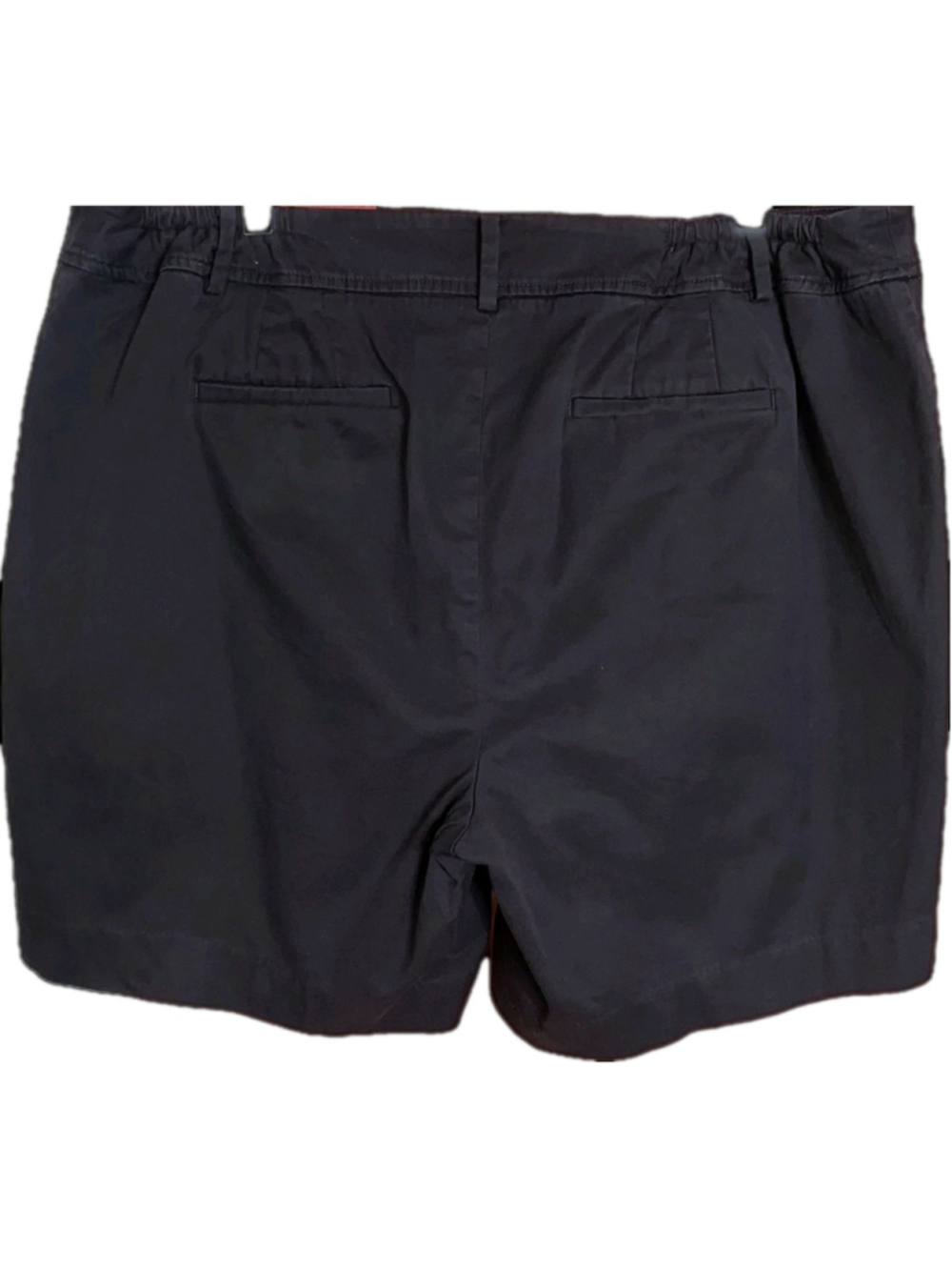 Talbots Perfect Shorts Womens 18WP Black Chino Bermuda Plus Petite Stretch 7 in
